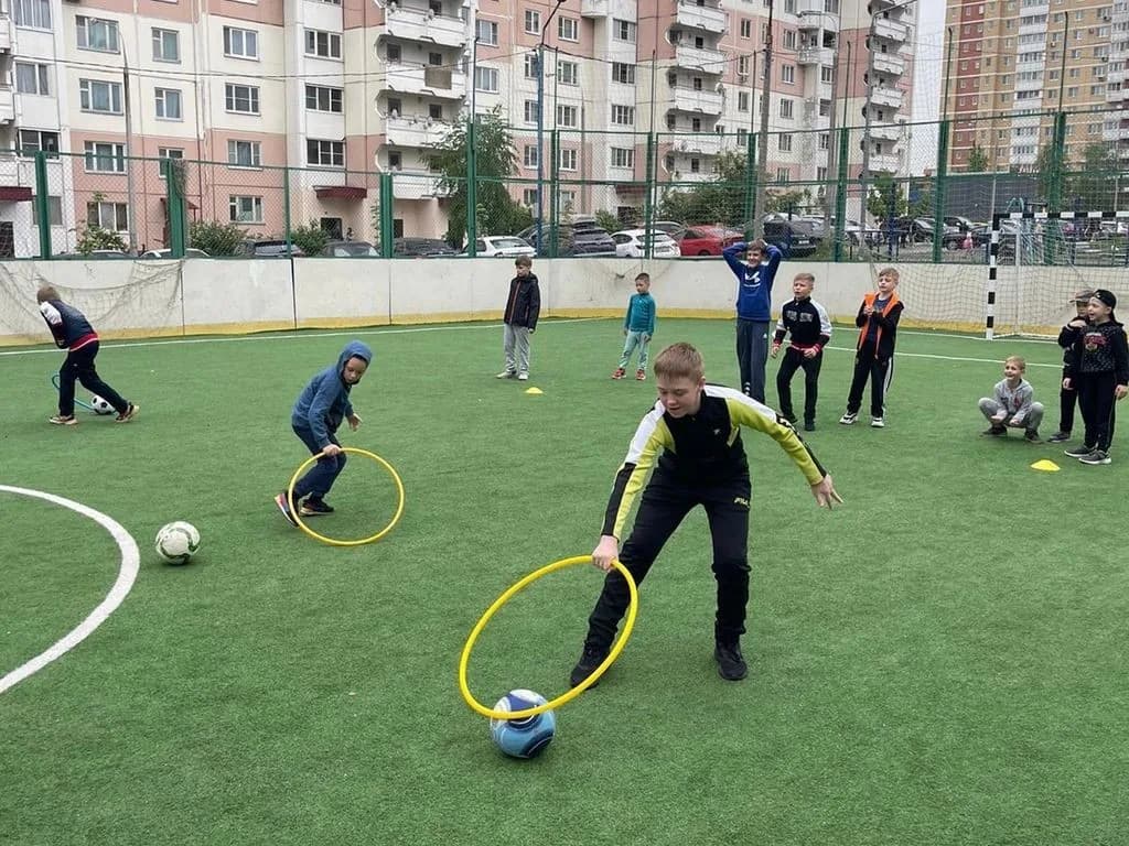 Веселые старты на ул. Новая