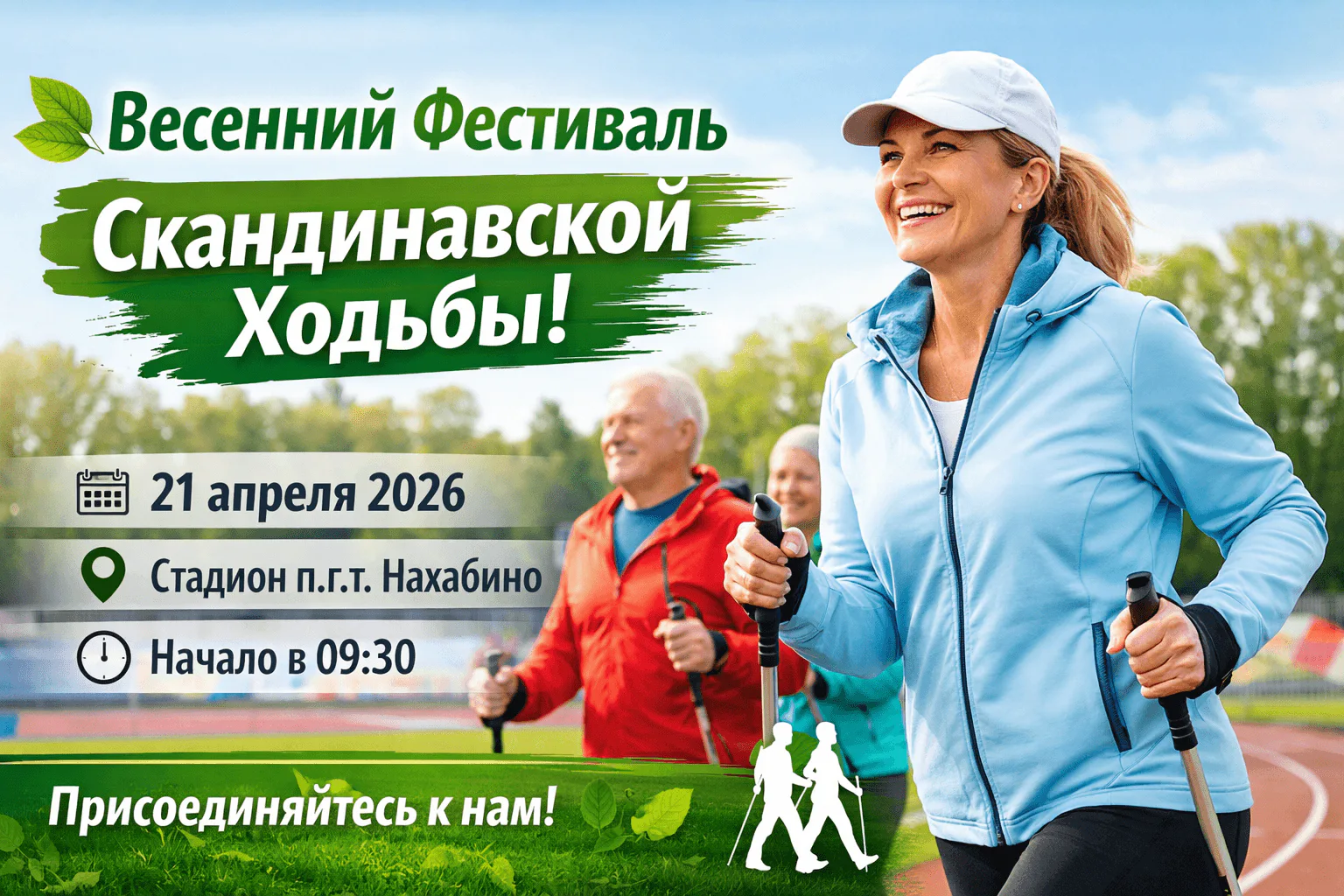 Весенний фестиваль скандинавской ходьбы 🌿: фото 1