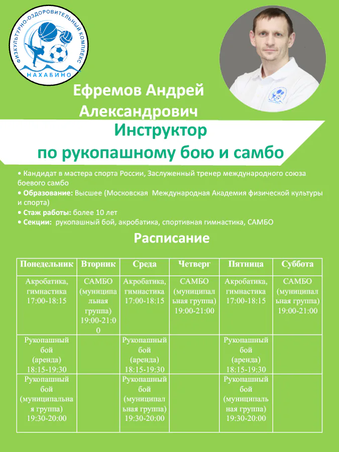 Набор в муниципальные спортивные группы ФОК «Нахабино» к 1 сентября: фото 2
